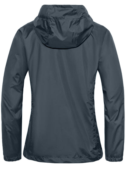Regenjacke Damen Wasserdicht - Übergangsjacke mit Kapuze, Atmungsaktiv