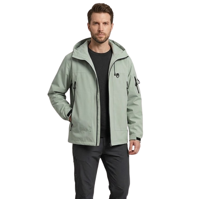 Wanderjacke Herren - Wasserdicht 5.000 mm - Fest sitzende Kapuze