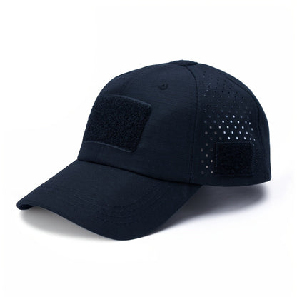 Herren-Camouflage-Tactical-Cap - Atmungsaktiv - Brillenhalter