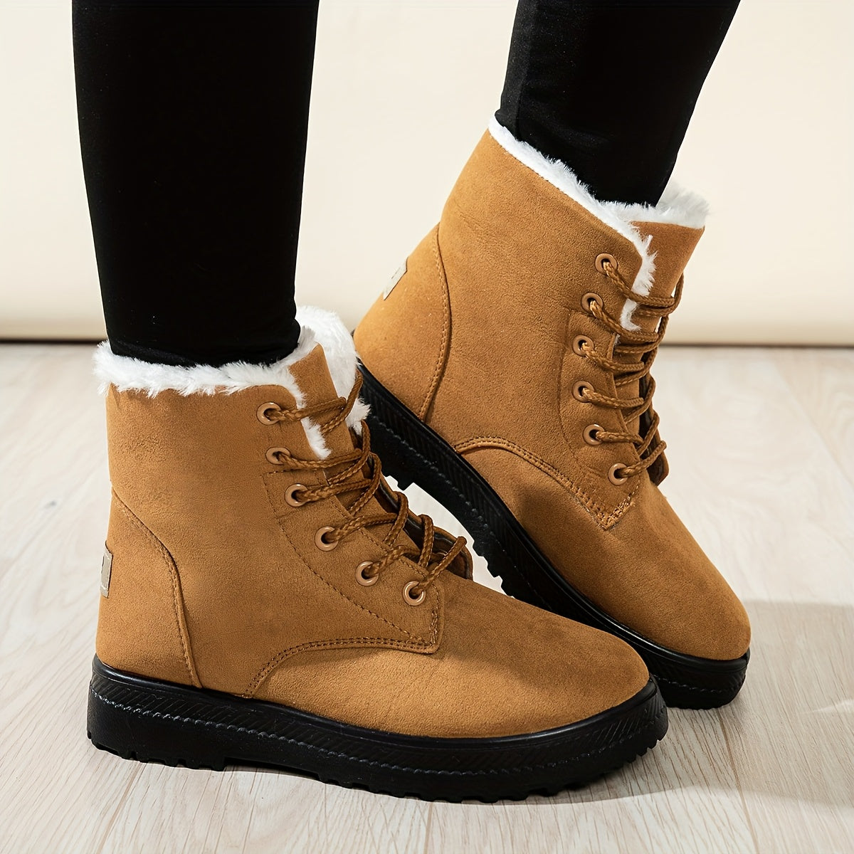 Winterstiefel Damen - gefüttert - mit Schnürung
