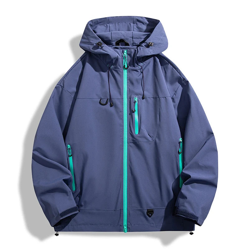 Regenjacke Unisex - Wasserdicht & Winddicht - Verstellbare Kapuze