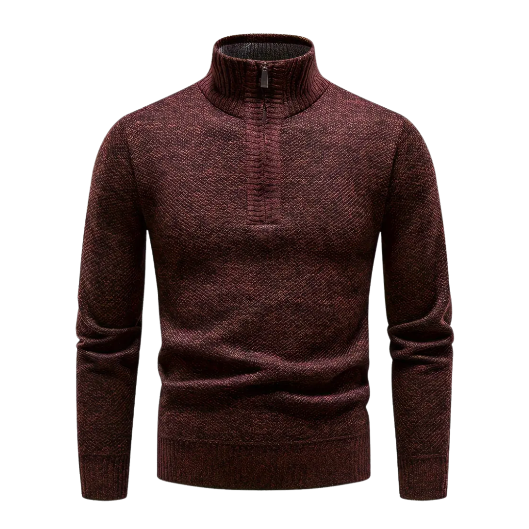 Strickpullover Herren - Fleecefutter - Thermo Winterpullover