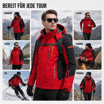 Übergangsjacke Herren - Wasserdicht & Winddicht - Abnehmbare Kapuze