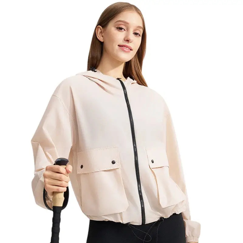 Leichte Sommerjacke Damen - UV-Schutz UPF 50+ - Mit Kapuze