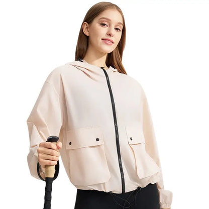 Leichte Sommerjacke Damen - UV-Schutz UPF 50+ - Mit Kapuze