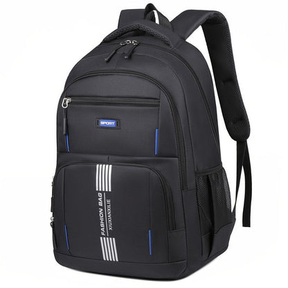 Schulrucksack für Herren - mehrere Fächer - Netzrücken