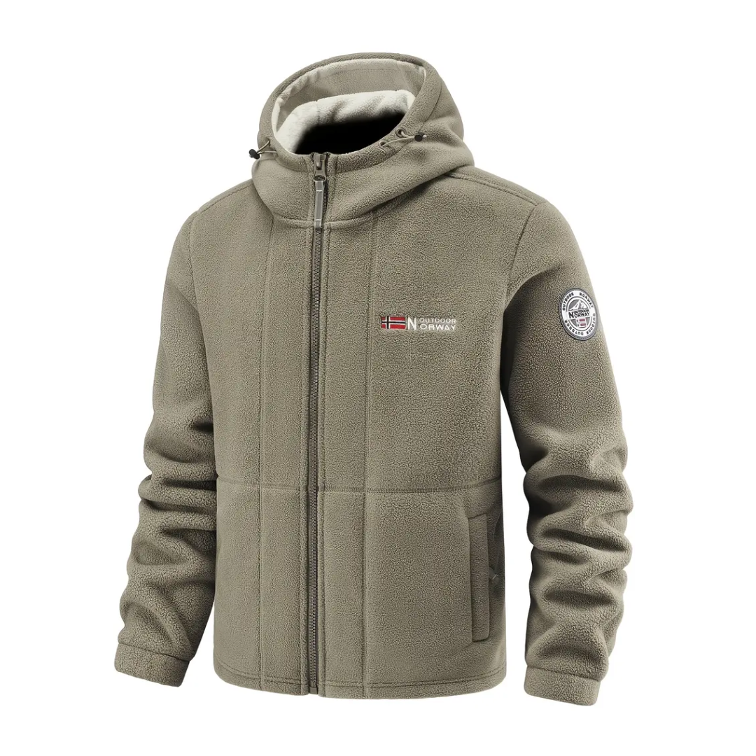 Fleecejacke Herren - Winddicht & Atmungsaktiv - Stehkragen