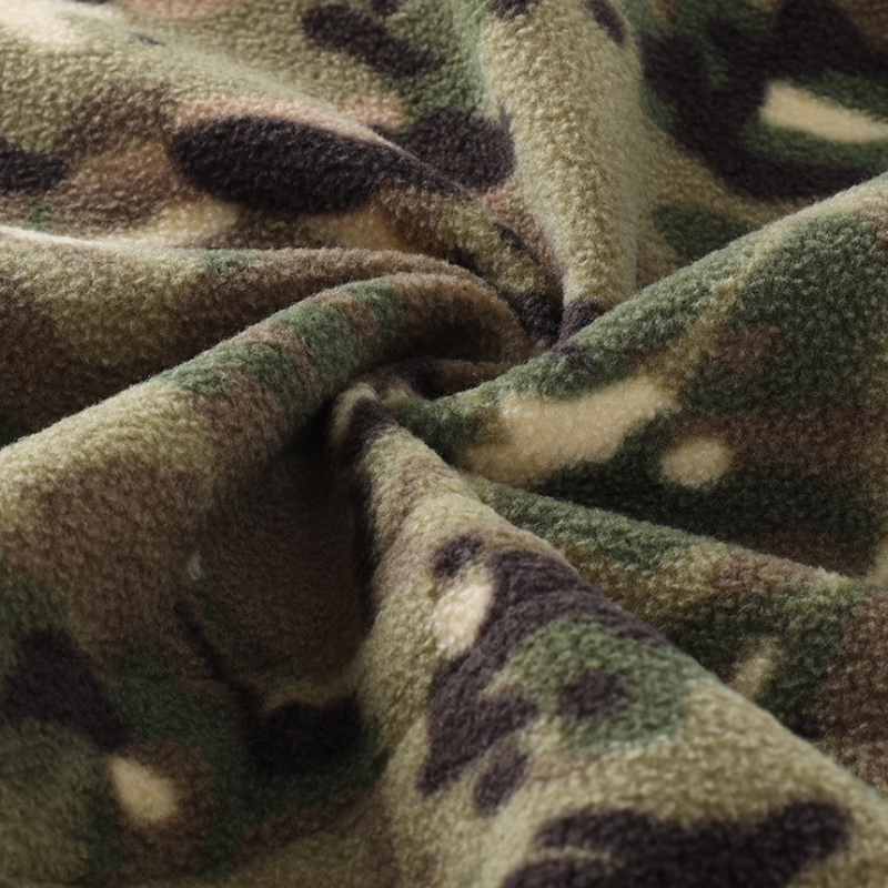 Fleecejacke Herren - Taktisch mit Kapuze - Camouflage & Uni
