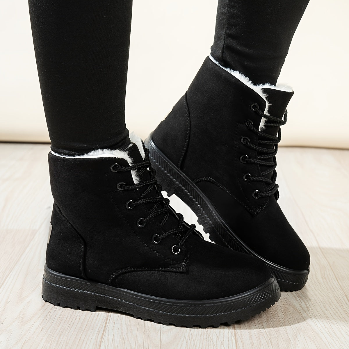 Winterstiefel Damen - gefüttert - mit Schnürung