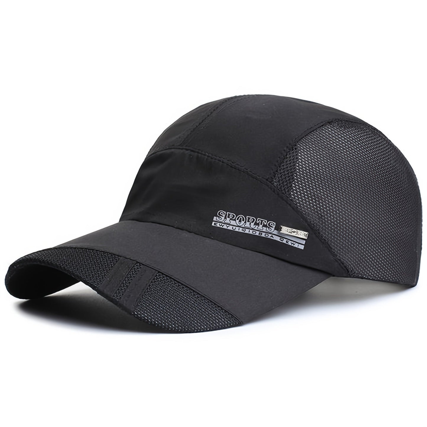 Herren-Sportcap mit Schirm - Schnelltrocknend - Mesh-Panels