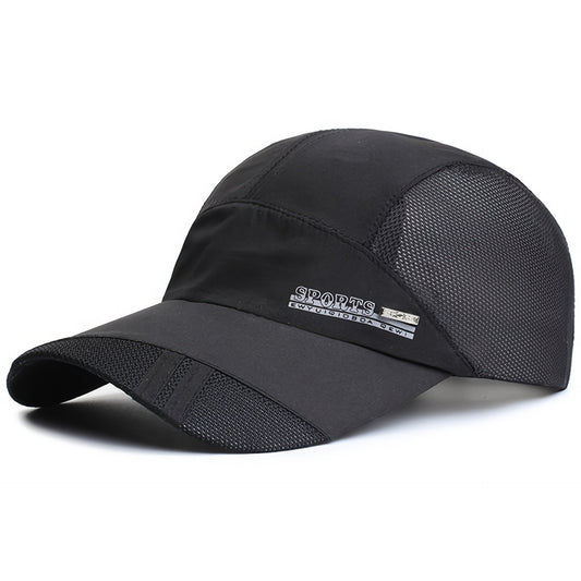 Herren-Sportcap mit Schirm - Schnelltrocknend - Mesh-Panels
