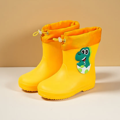Gummistiefel Kinder - Dino-Motiv - Mit Kordelzug