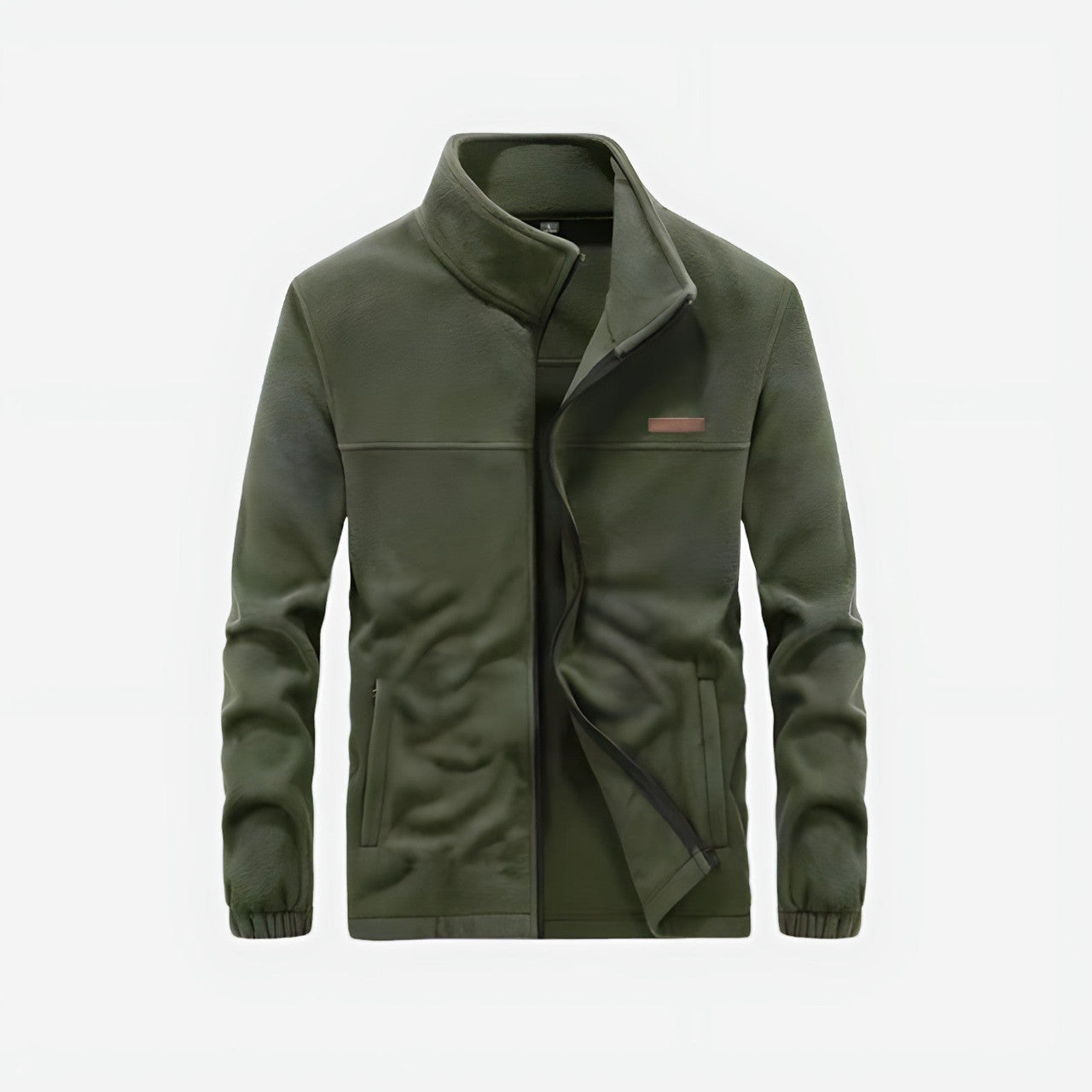 Fleecejacke Herren - Stehkragen - warme Outdoor-Jacke