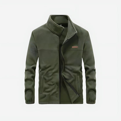 Fleecejacke Herren - Stehkragen - warme Outdoor-Jacke