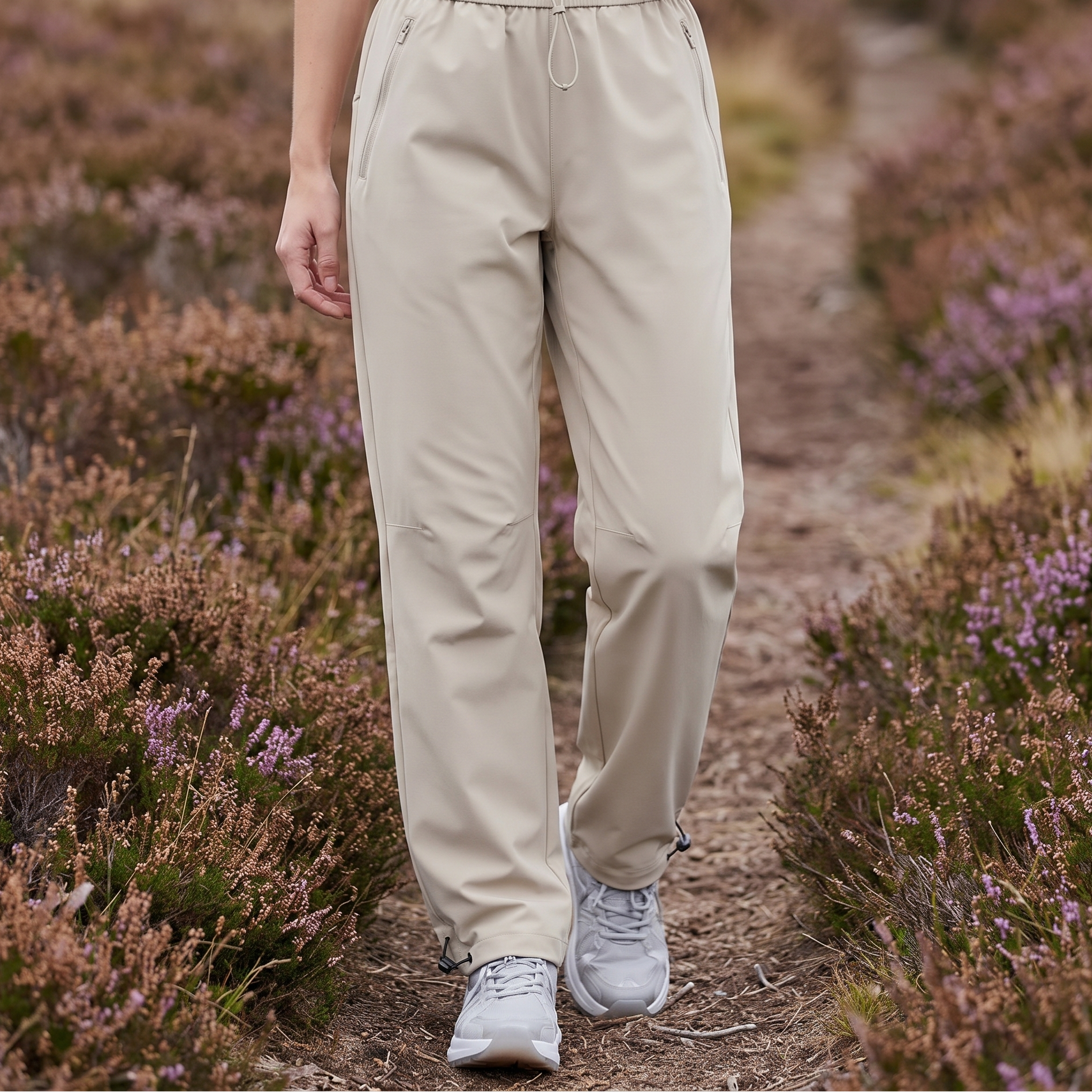 Wanderhose Damen - Wasserabweisend - Mit Gürtel und Saumkordel