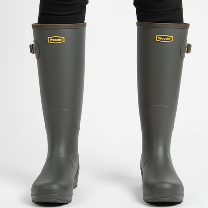 Regenstiefel Damen Kniehoch Wasserdicht & Rutschfest aus PVC