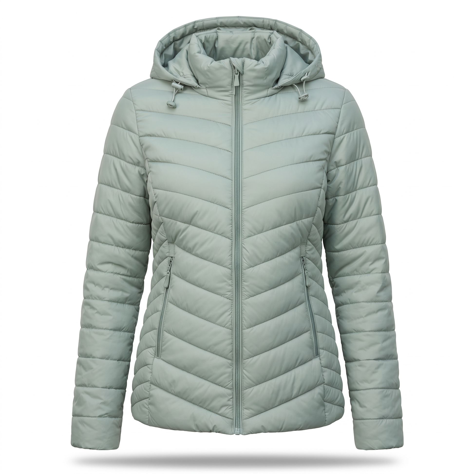 Steppjacke Damen - Verstellbare Kapuze - Leicht Wattiert