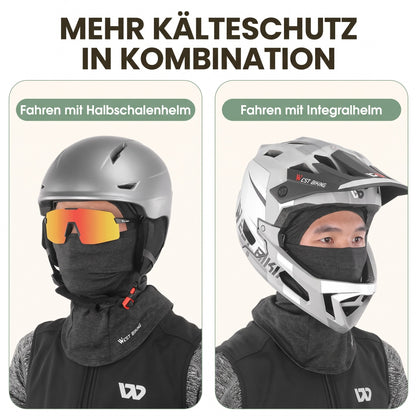 Balaclava Sturmhaube unter Halbschalenhelm und Integralhelm – mehr Kälteschutz in Kombination