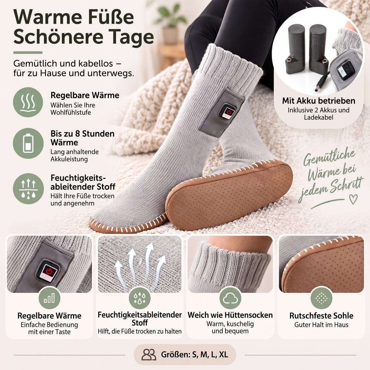 Beheizbare Socken – Merkmale im Überblick