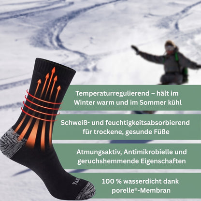 Wasserdichte Socke – temperaturregulierend, atmungsaktiv, mit Membran