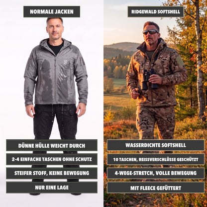 Softshelljacke Herren Camouflage – Vergleich mit normaler Jacke