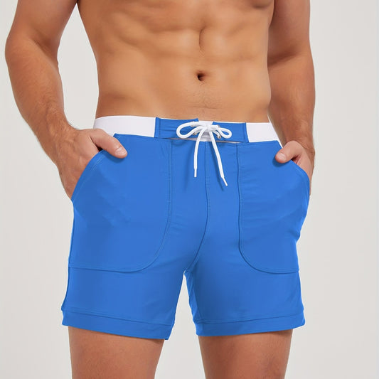 Herren Badeshorts - Schnelltrocknend - Kontrastbund
