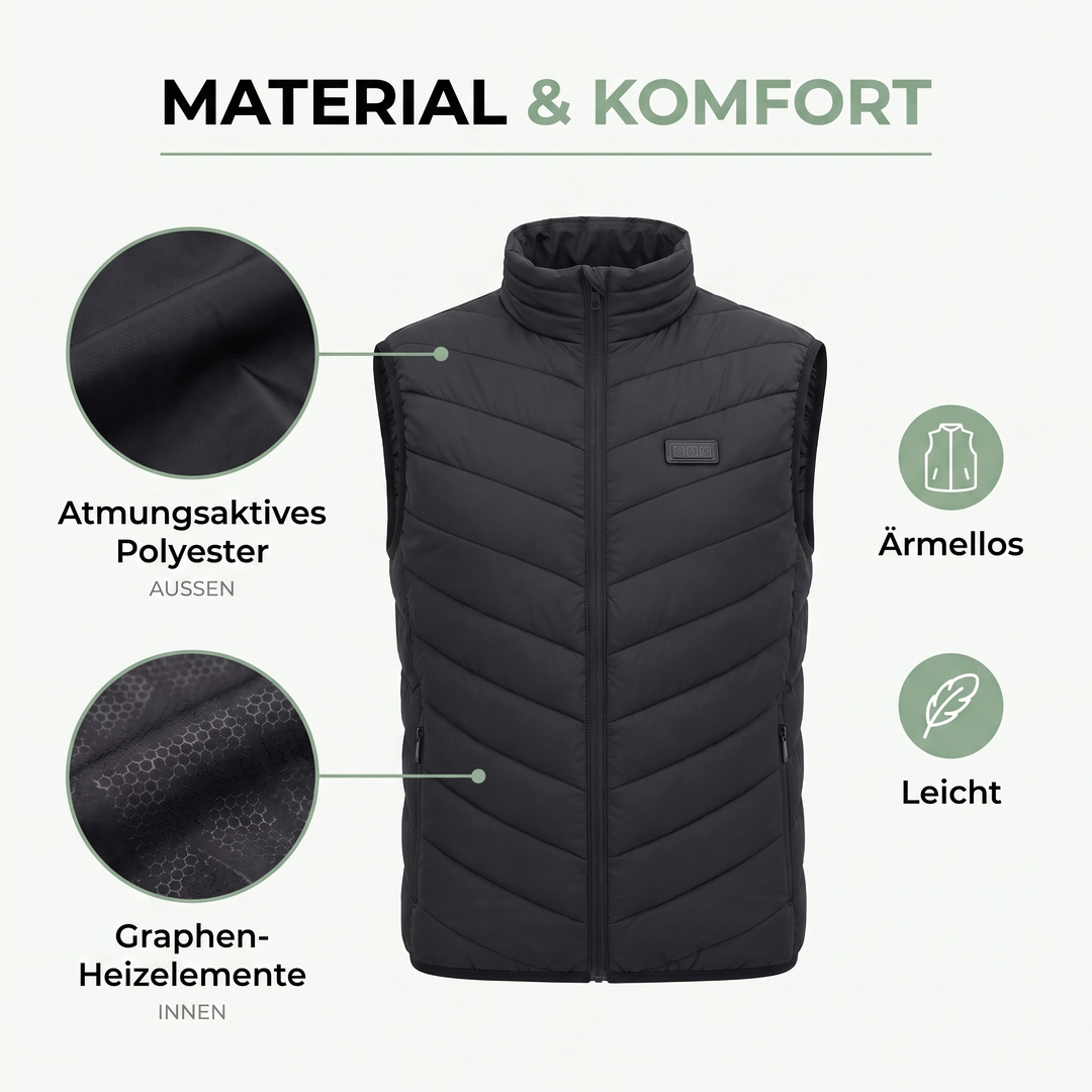 Beheizte Weste – Material & Komfort