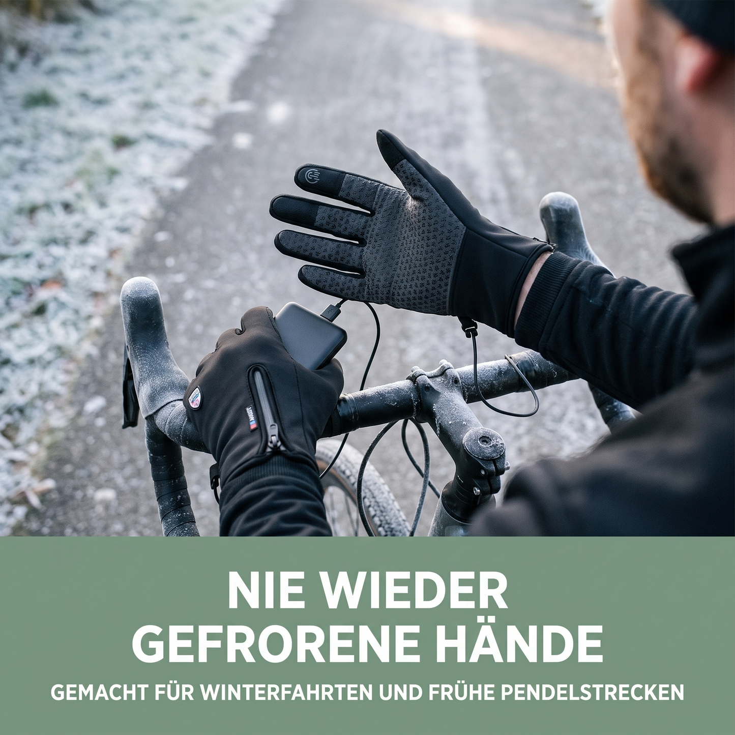 Beheizte Handschuhe wasserdicht winddicht mit Powerbank