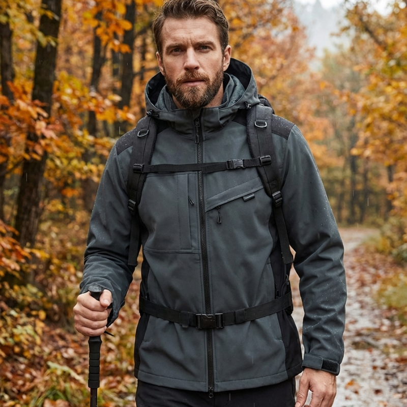 Hardshelljacke Herren - 8.000 mm Wassersäule - Leicht & Komprimierbar