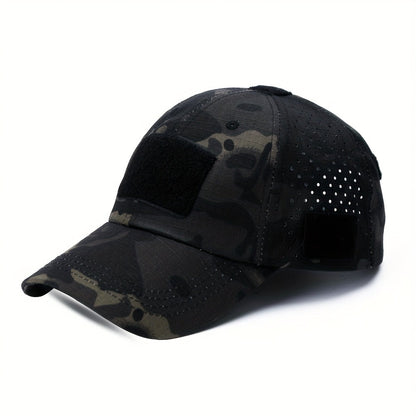 Herren-Camouflage-Tactical-Cap - Atmungsaktiv - Brillenhalter
