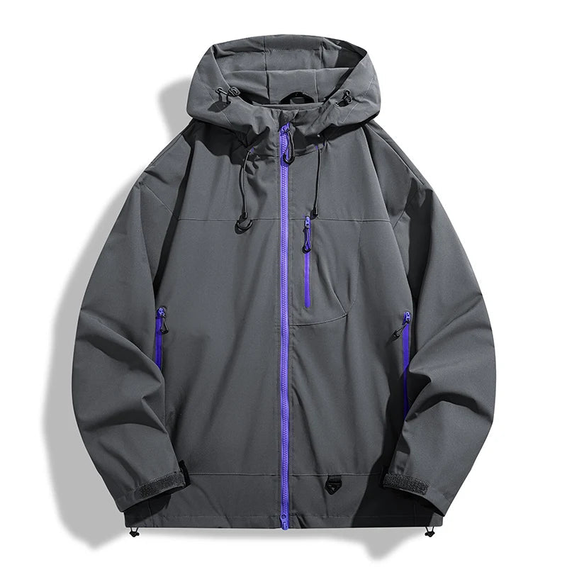Regenjacke Unisex - Wasserdicht & Winddicht - Verstellbare Kapuze