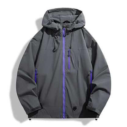 Regenjacke Unisex - Wasserdicht & Winddicht - Verstellbare Kapuze