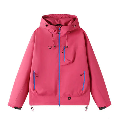 Regenjacke Damen mit Kapuze - Wasserabweisend - Netzfutter
