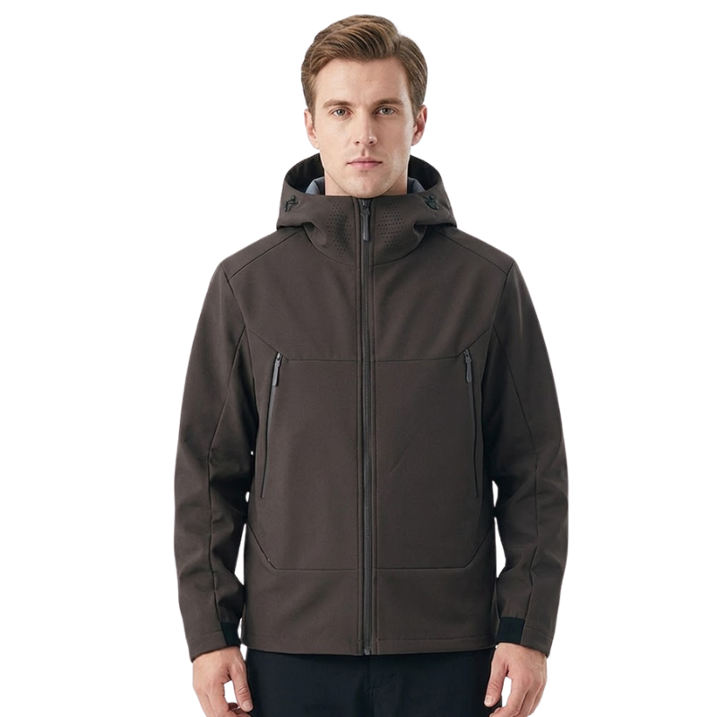 Softshelljacke Herren - Fleecefutter - Kapuze & Belüftung