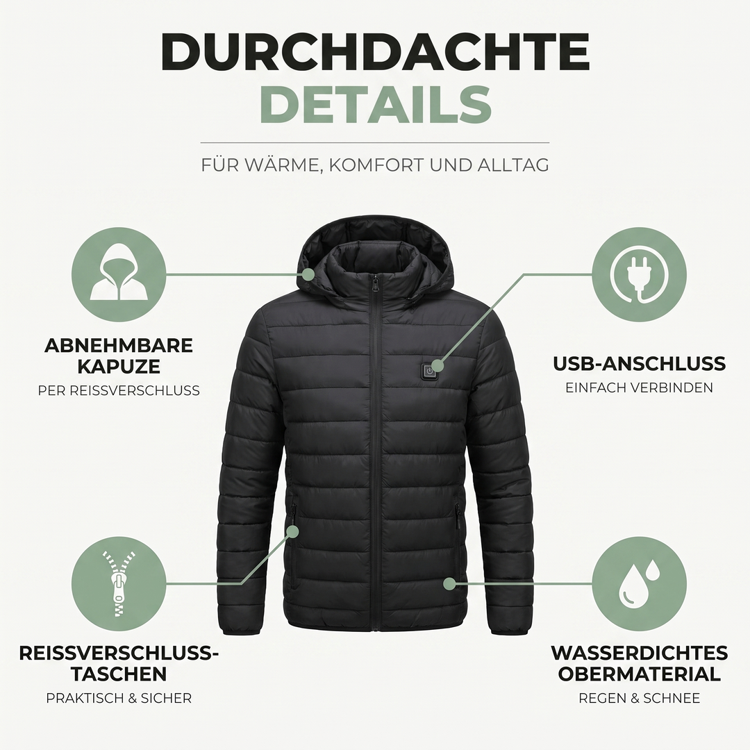 Beheizte Jacke – Details