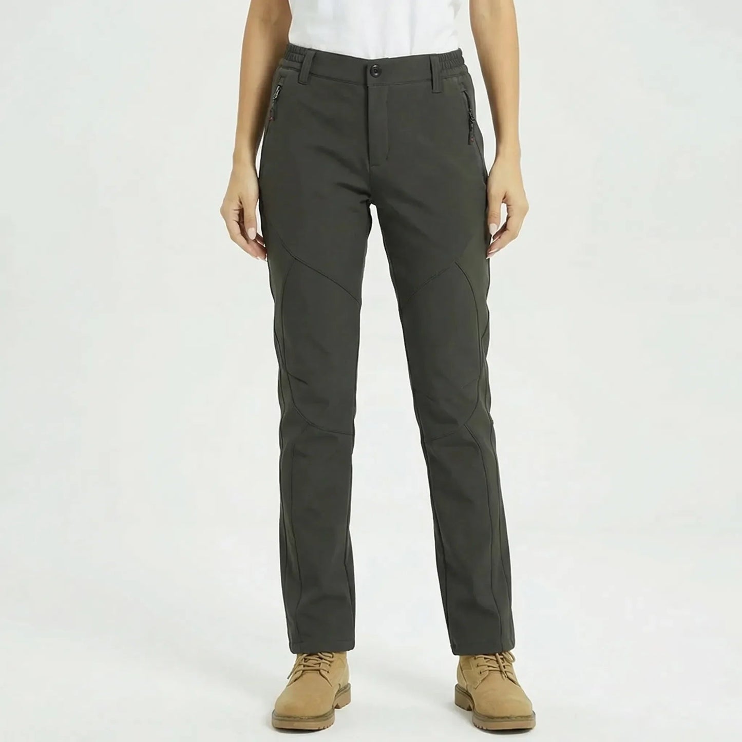 Outdoorhose Herren - fleecegefüttert - Slim Fit - wasserabweisend