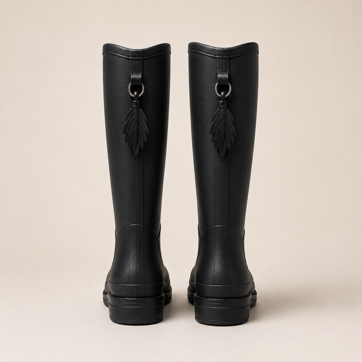 Regenstiefel Damen Halbhoch Wasserdicht Slip On aus PVC