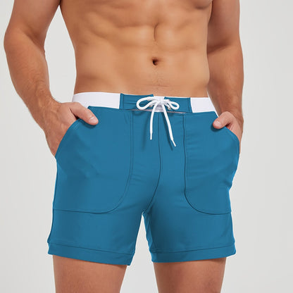Herren Badeshorts - Schnelltrocknend - Kontrastbund