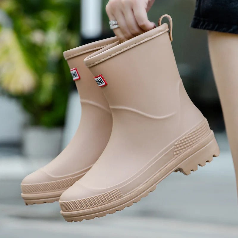 Gummistiefel Damen Halbschaft Wasserdicht & Rutschfest