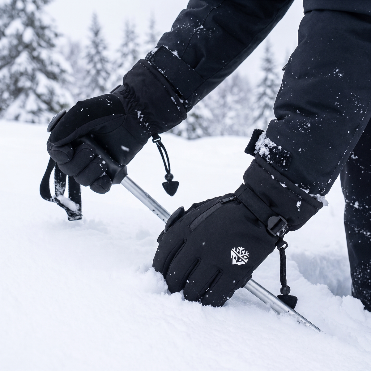 Skihandschuhe wasserdicht - Touchscreen - mit Handschlaufe