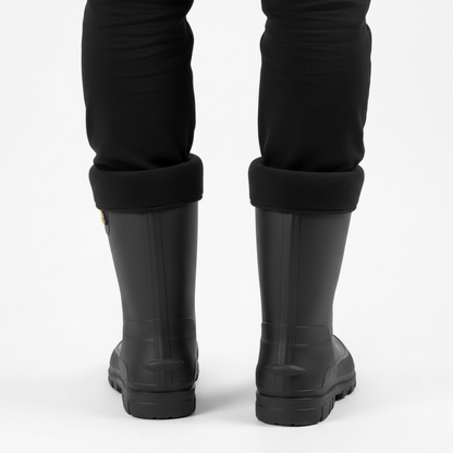 Regenstiefel Herren Wasserdicht & Isoliert Kunstfellfutter