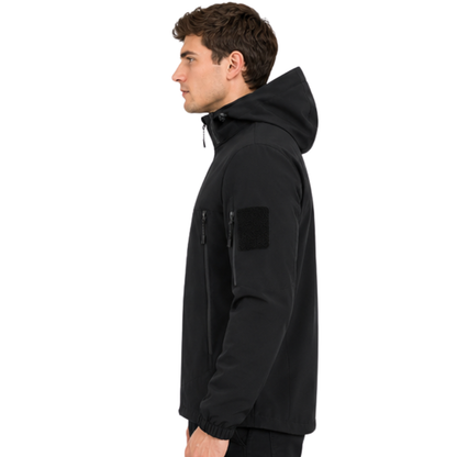 Übergangsjacke Herren - Abnehmbare Kapuze - Fleecefutter