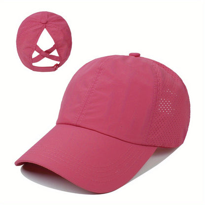 Unisex-Pferdeschwanz-Cap - Schnelltrocknend - Verstellbar