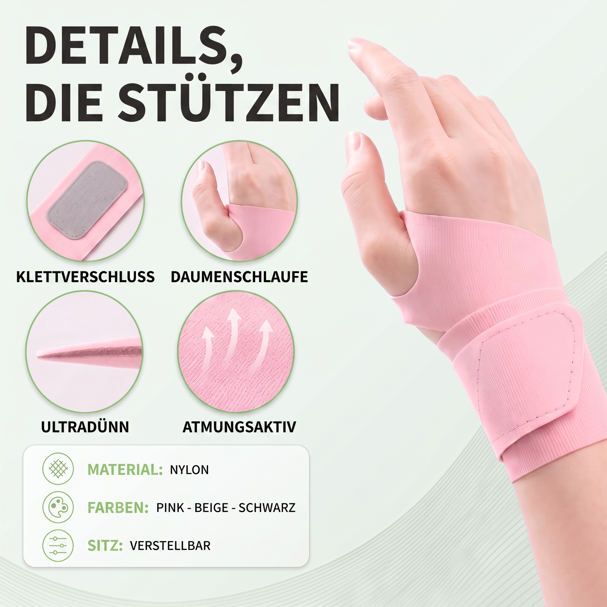 handgelenkbandage - Infografik