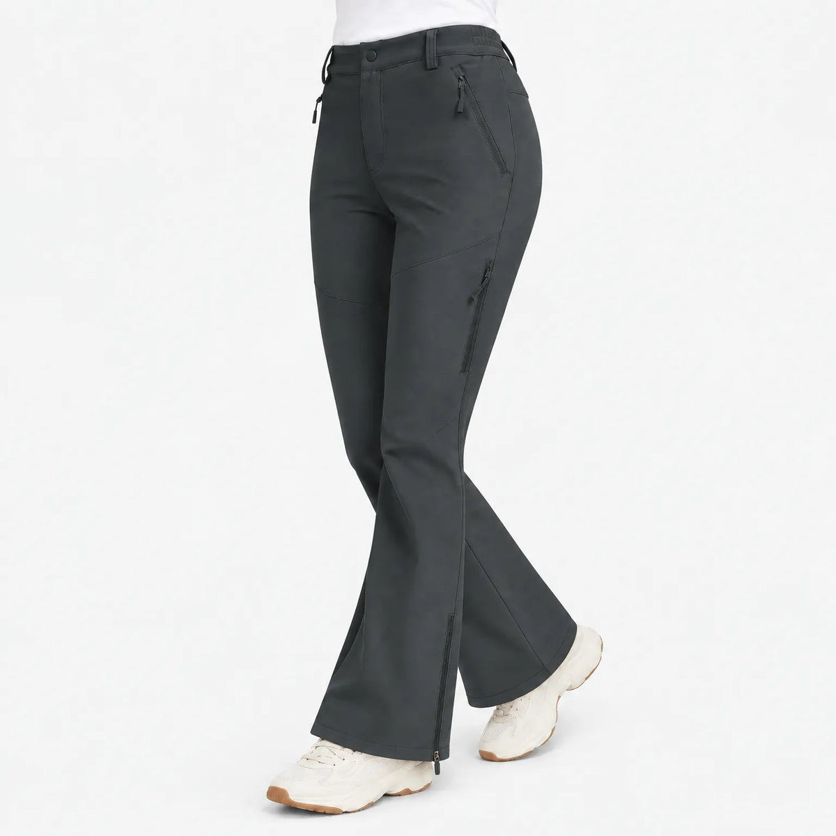 Thermohose Damen Softshell Grau
