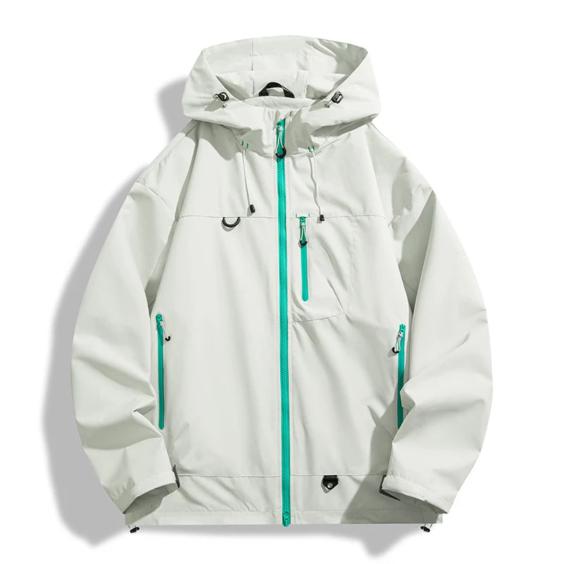 Regenjacke Unisex - Wasserdicht & Winddicht - Verstellbare Kapuze