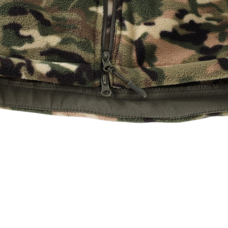 Fleecejacke Herren - Taktisch mit Kapuze - Camouflage & Uni