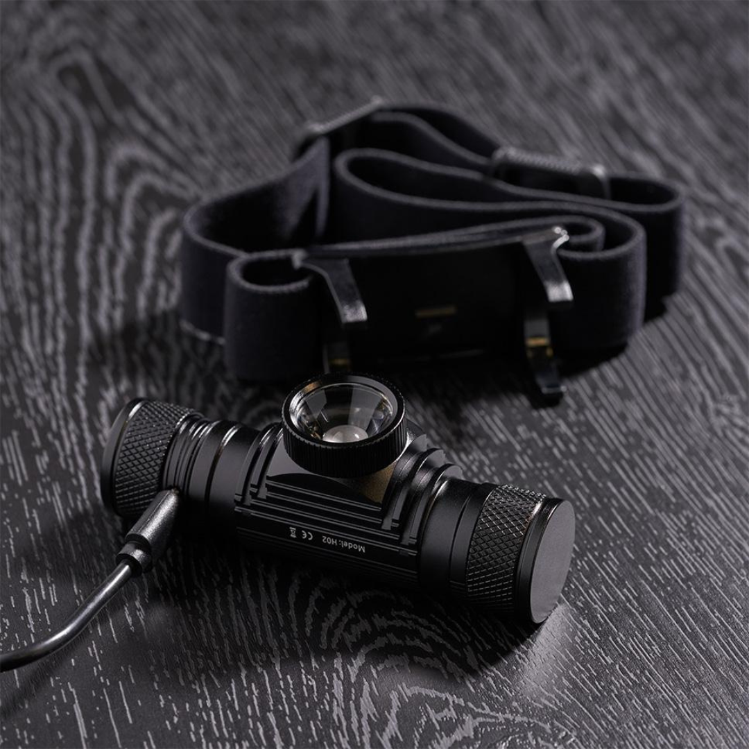 Stirnlampe LED - Ultrahell - Lange Akkulaufzeit