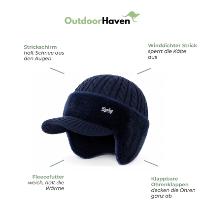 Wintermütze herren – Wintermütze Herren mit Schirm und Ohrenklappen