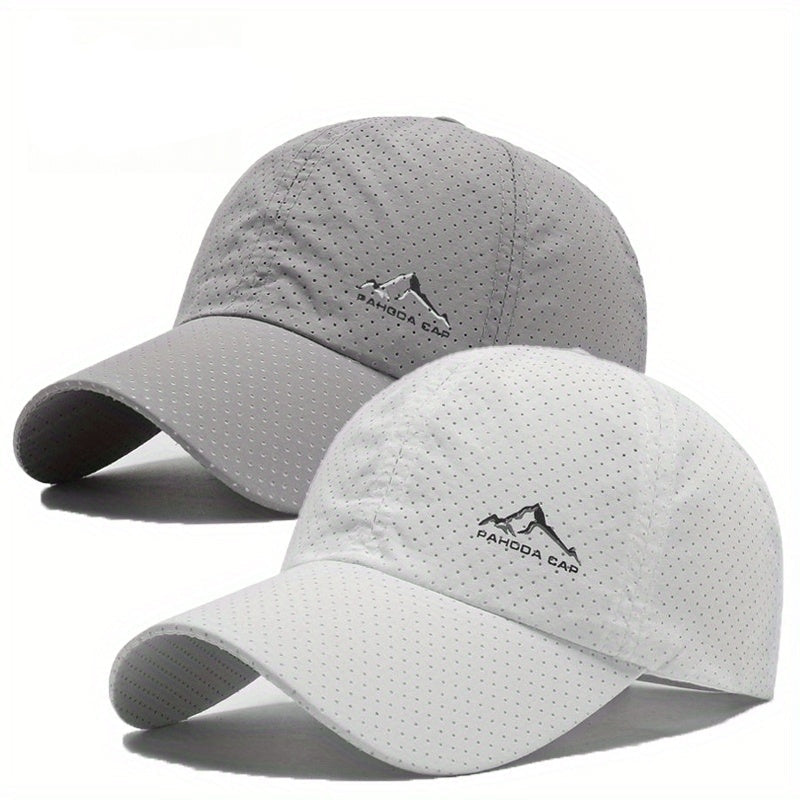 Baseballcaps 2er-Set - Schnelltrocknend - Perforiertes Design